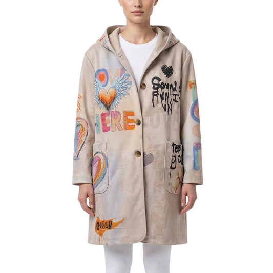Women's jacket with a distinctive pattern