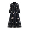 Elegant dress with a floral print