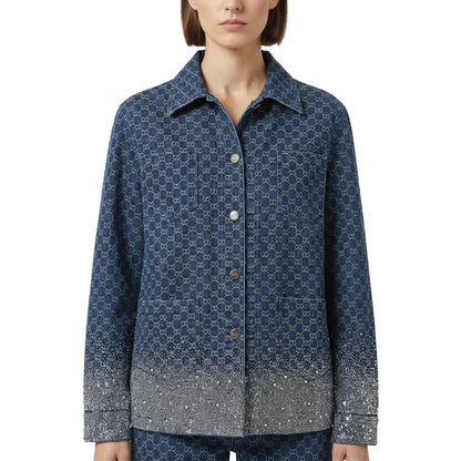 designer jacket women fashion Rhinestone