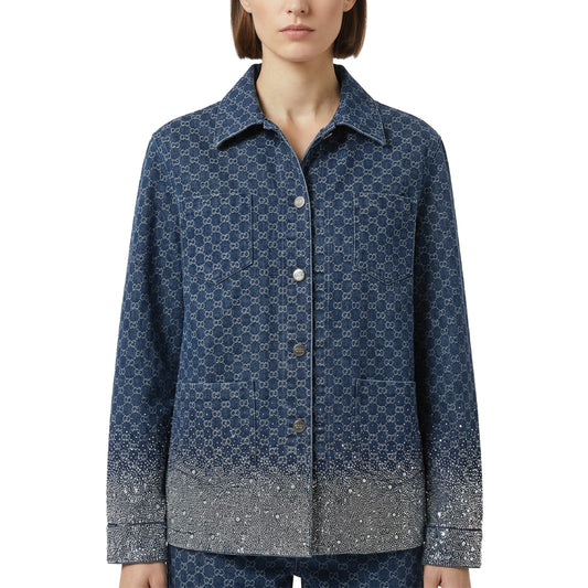 designer jacket women fashion Rhinestone