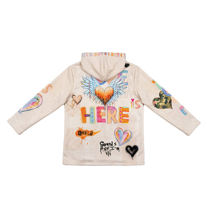 Women's jacket with a distinctive pattern